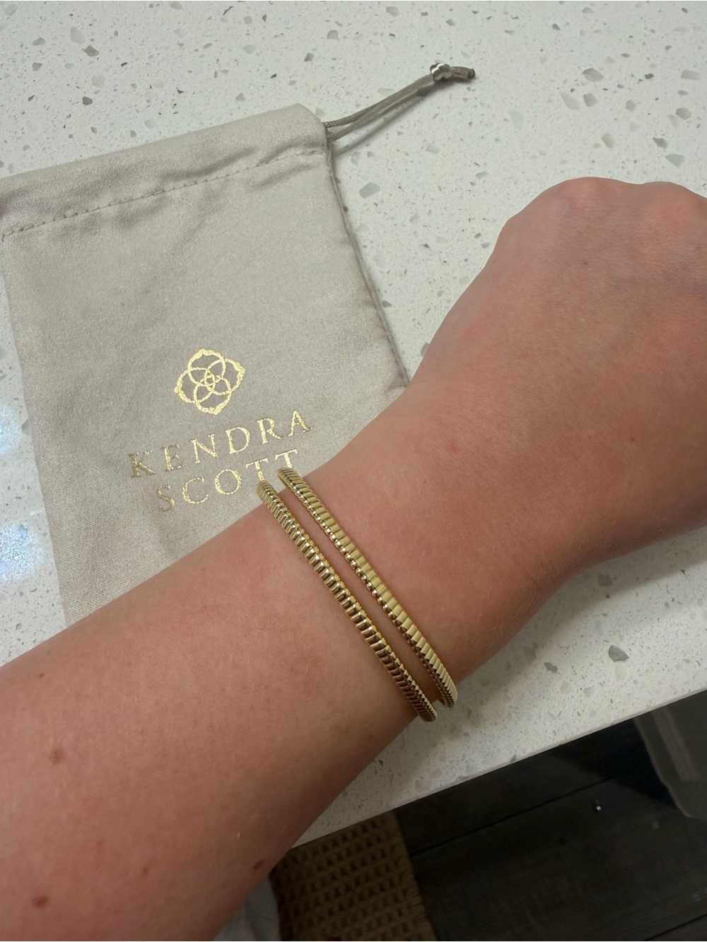 Kendra Scott Gold-Tone Double Wrap Cuff Bracelet